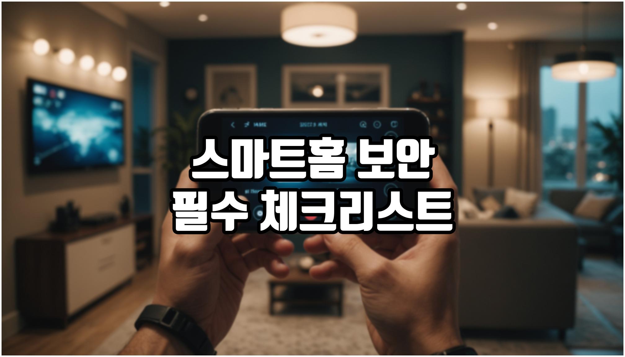 스마트홈 보안 필수 체크리스트