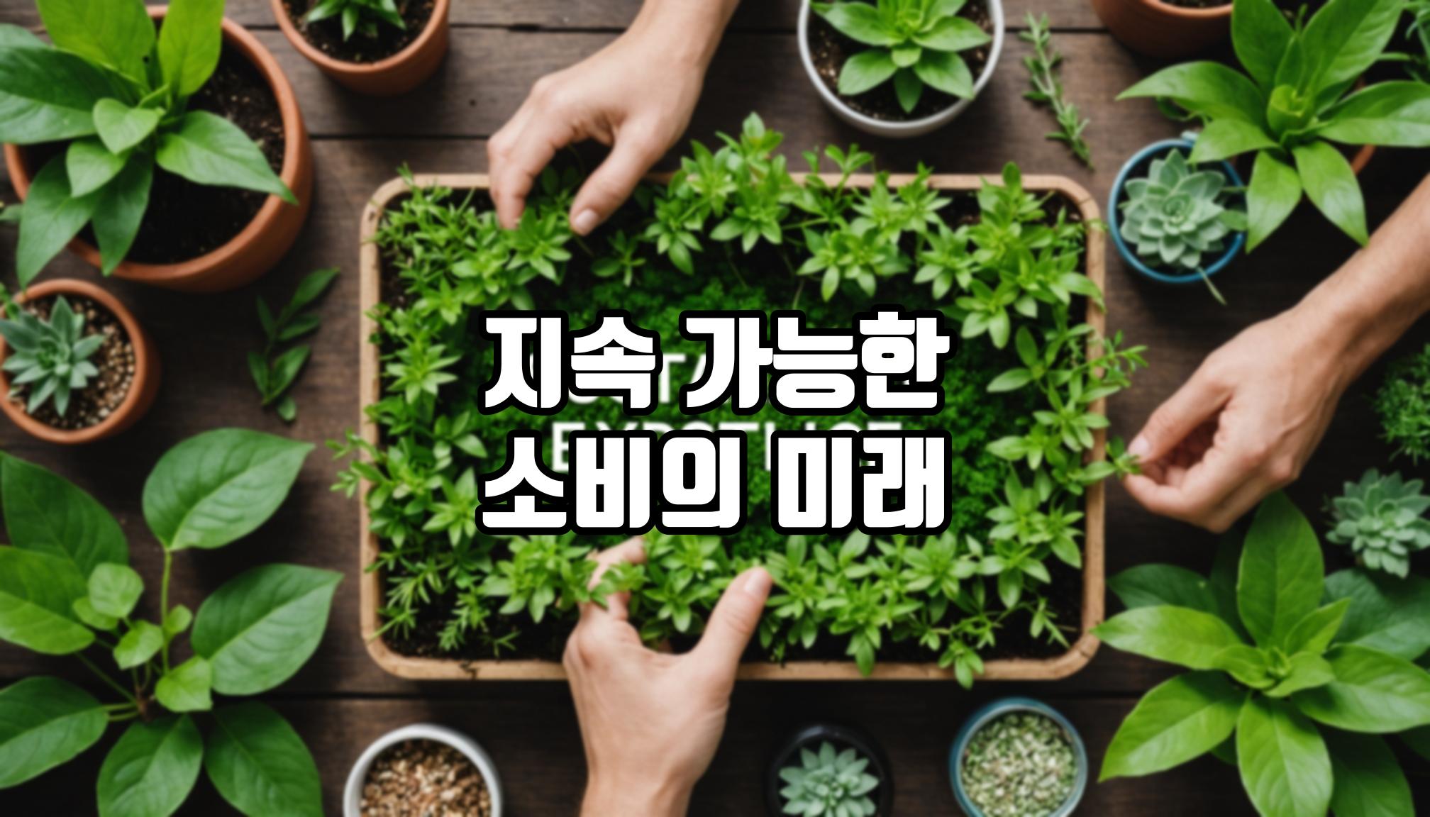 지속 가능한 소비 방식