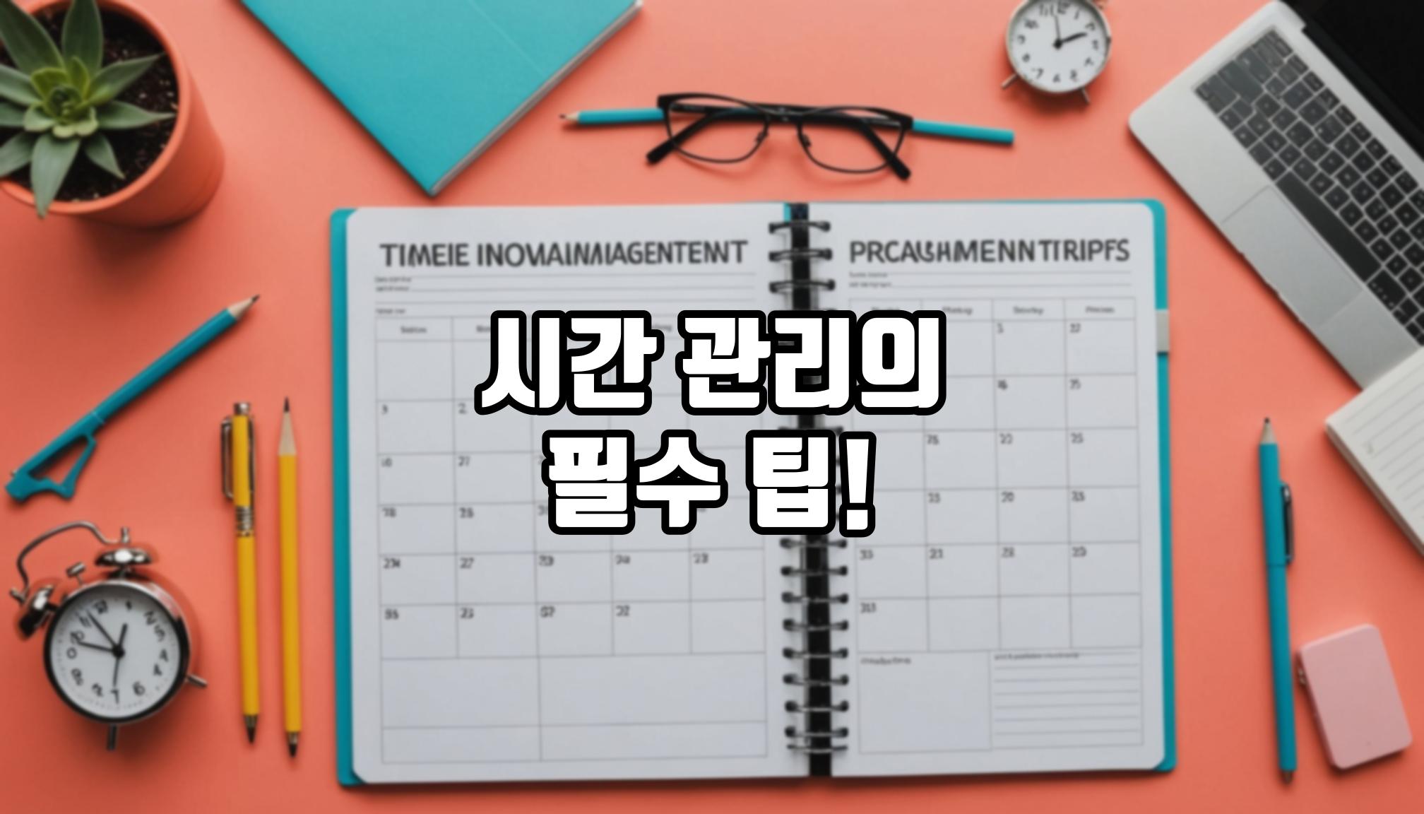 효과적인 시간 관리 비법